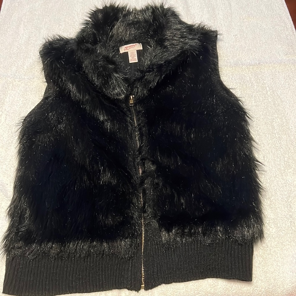Black Fur Vest